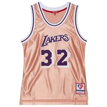 Unterwäsche Damen Unterhemden Mitchell And Ness Maillot femme NBA Los Angeles Lakers Magic Johnson Rosa