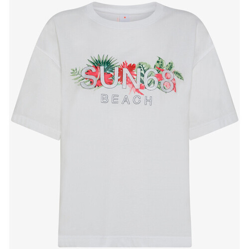 Kleidung Damen T-Shirts & Poloshirts Sun68  Weiss