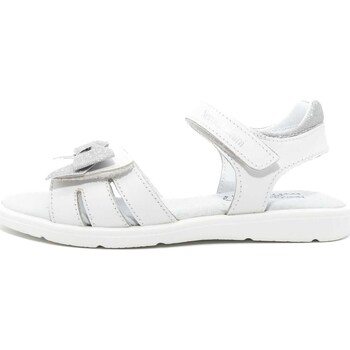 Schuhe Mädchen Sandalen / Sandaletten NeroGiardini Porto Bianco T.Microglitter Argen Tr Bermuda 830 B Weiss