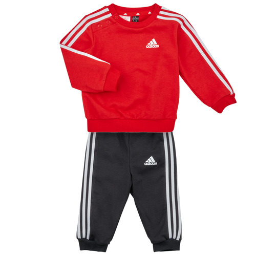 Kleidung Jungen Kleider & Outfits Adidas Sportswear 3S JOG Rot / Weiss / Schwarz