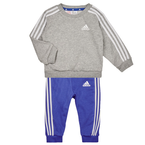 Kleidung Jungen Kleider & Outfits Adidas Sportswear 3S JOG Grau / Weiss / Blau
