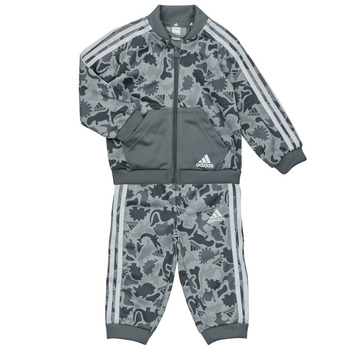 Kleidung Jungen Kleider & Outfits Adidas Sportswear AOP SHINY TS Grau / Weiss