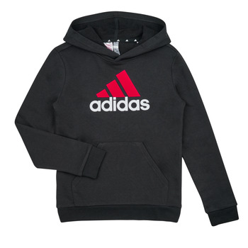 Kleidung Jungen Sweatshirts Adidas Sportswear BL 2 HOODIE Schwarz / Rot / Weiss