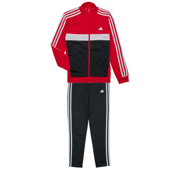 Kleidung Jungen Jogginganzüge Adidas Sportswear 3S TIBERIO TS Rot / Weiss / Schwarz