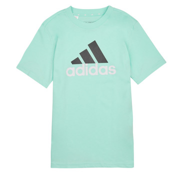 Kleidung Kinder T-Shirts Adidas Sportswear BL 2 TEE Blau / Weiss / Schwarz
