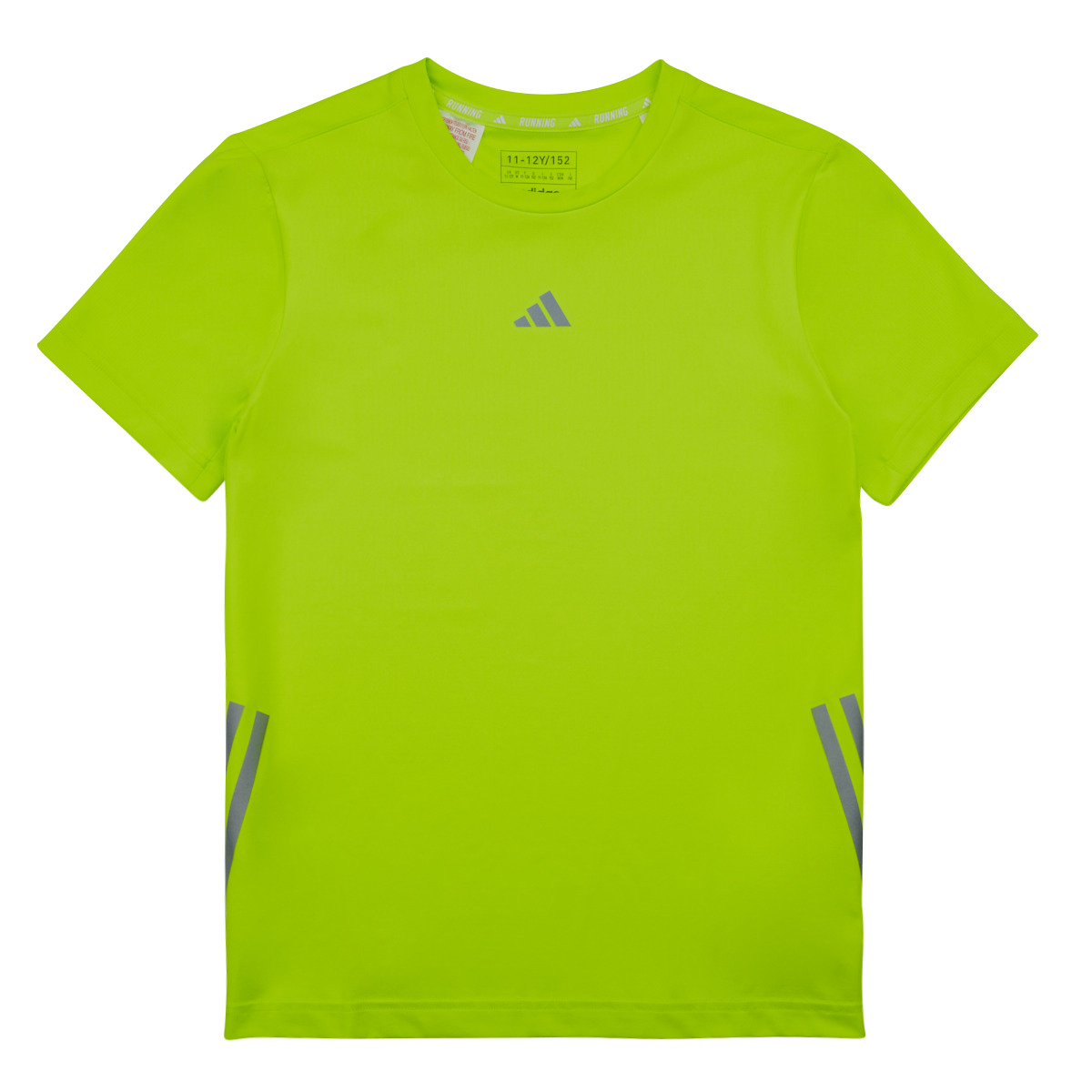 Kleidung Kinder T-Shirts adidas Performance RUN 3S TEE Grün / Silbern