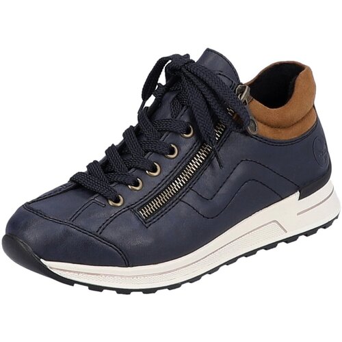 Schuhe Damen Derby-Schuhe & Richelieu Rieker Schnuerschuhe HWK Stiefel N1400-14 Blau