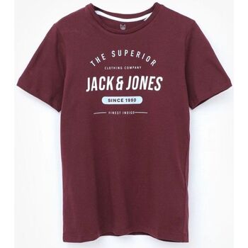 Kleidung Jungen T-Shirts & Poloshirts Jack & Jones 12190364 HERRO-PORT ROYALE Rot