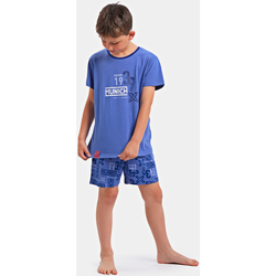 Kleidung Jungen Pyjamas/ Nachthemden Munich DH1351 Blau