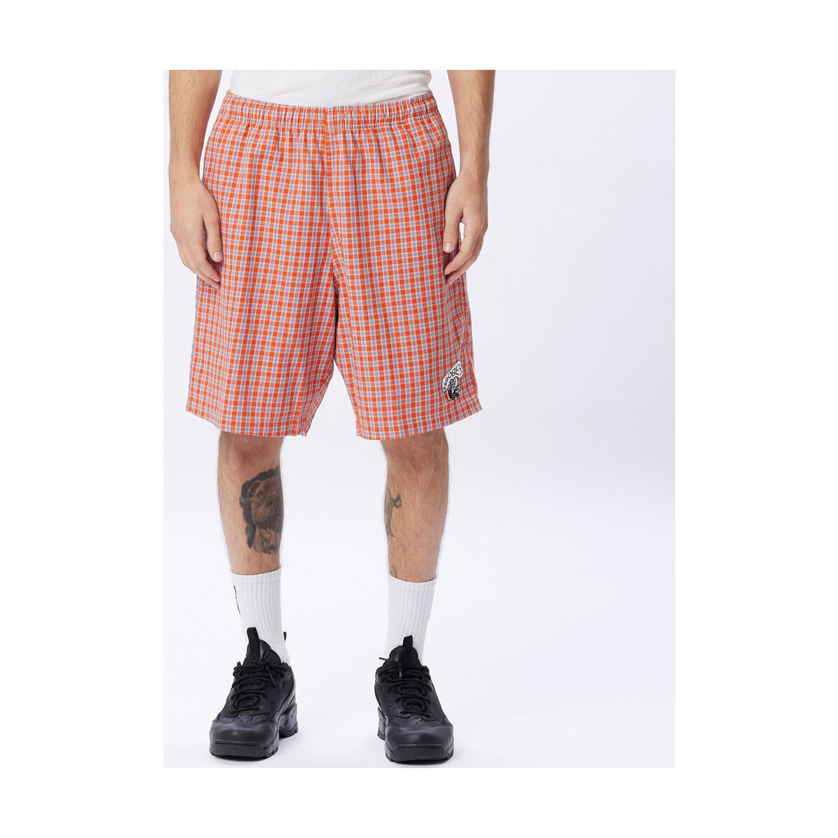 Kleidung Herren Shorts / Bermudas Obey Easy reason plaid short Rosa