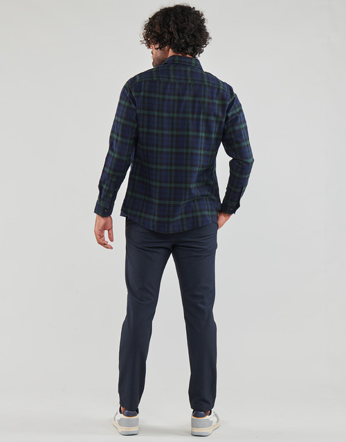 Selected SLHSLIMOWEN-FLANNEL SHIRT LS NOOS Marine