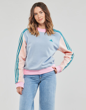 Kleidung Damen Sweatshirts Adidas Sportswear 3S HN SWT Blau / Rosa