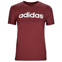 Kleidung Damen T-Shirts Adidas Sportswear LIN T Braun / Weiss