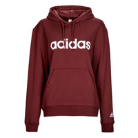Kleidung Damen Sweatshirts Adidas Sportswear LIN FT HD Braun / Weiss