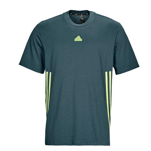 Kleidung Herren T-Shirts Adidas Sportswear FI 3S T Marine / Grün