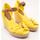 Schuhe Damen Leinen-Pantoletten mit gefloch Tommy Hilfiger  Gelb