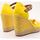 Schuhe Damen Leinen-Pantoletten mit gefloch Tommy Hilfiger  Gelb