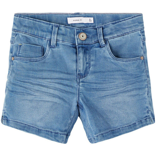 Kleidung Mädchen Shorts / Bermudas Name it 13202299 Blau