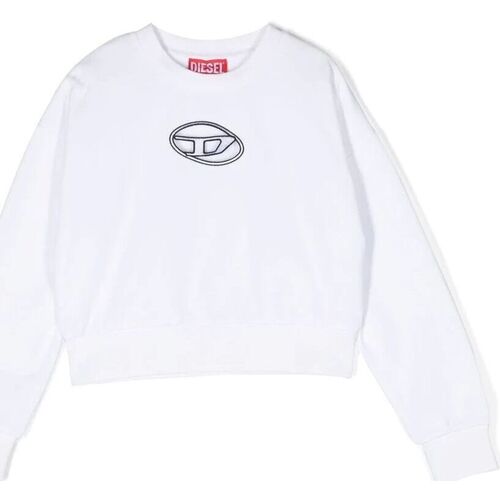 Kleidung Mädchen Sweatshirts Diesel J01193-KYAVG STRASLI-K100 WHITE 