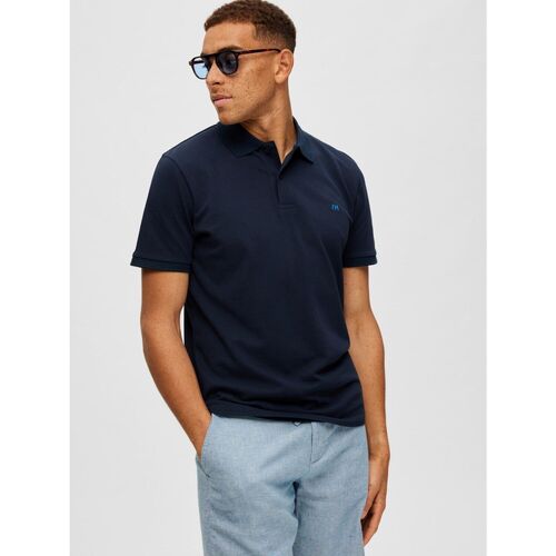 Kleidung Herren T-Shirts & Poloshirts Selected 16087839 DANTE-NAVY BLAZER Blau