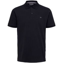 Kleidung Herren T-Shirts & Poloshirts Selected 16087839 DANTE-BLACK Schwarz