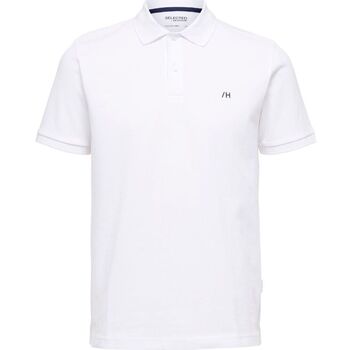 Selected  T-Shirts & Poloshirts 16087839 DANTE-BRIGHT WHITE