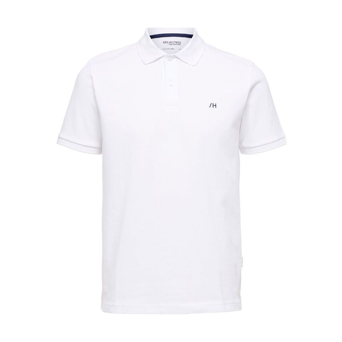Kleidung Herren T-Shirts & Poloshirts Selected 16087839 DANTE-BRIGHT WHITE Weiss