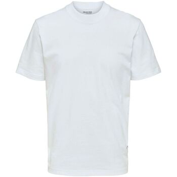 Selected  T-Shirts & Poloshirts 16077385 RELAXCOLMAN-BRIGHT WHITE