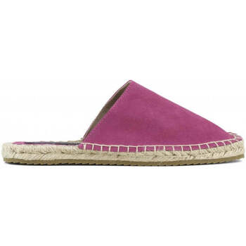 Schuhe Damen Leinen-Pantoletten mit gefloch Colors of California  Violett