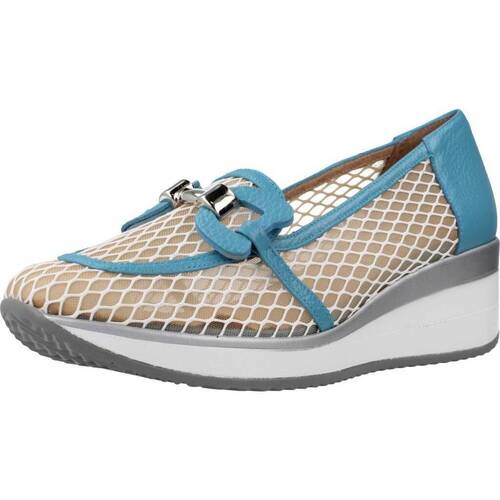 Schuhe Damen Slipper Dibia 10400D Blau