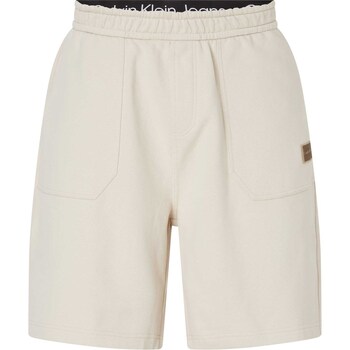 Kleidung Herren Shorts / Bermudas Ck Jeans Shrunken Badge Hwk S Beige