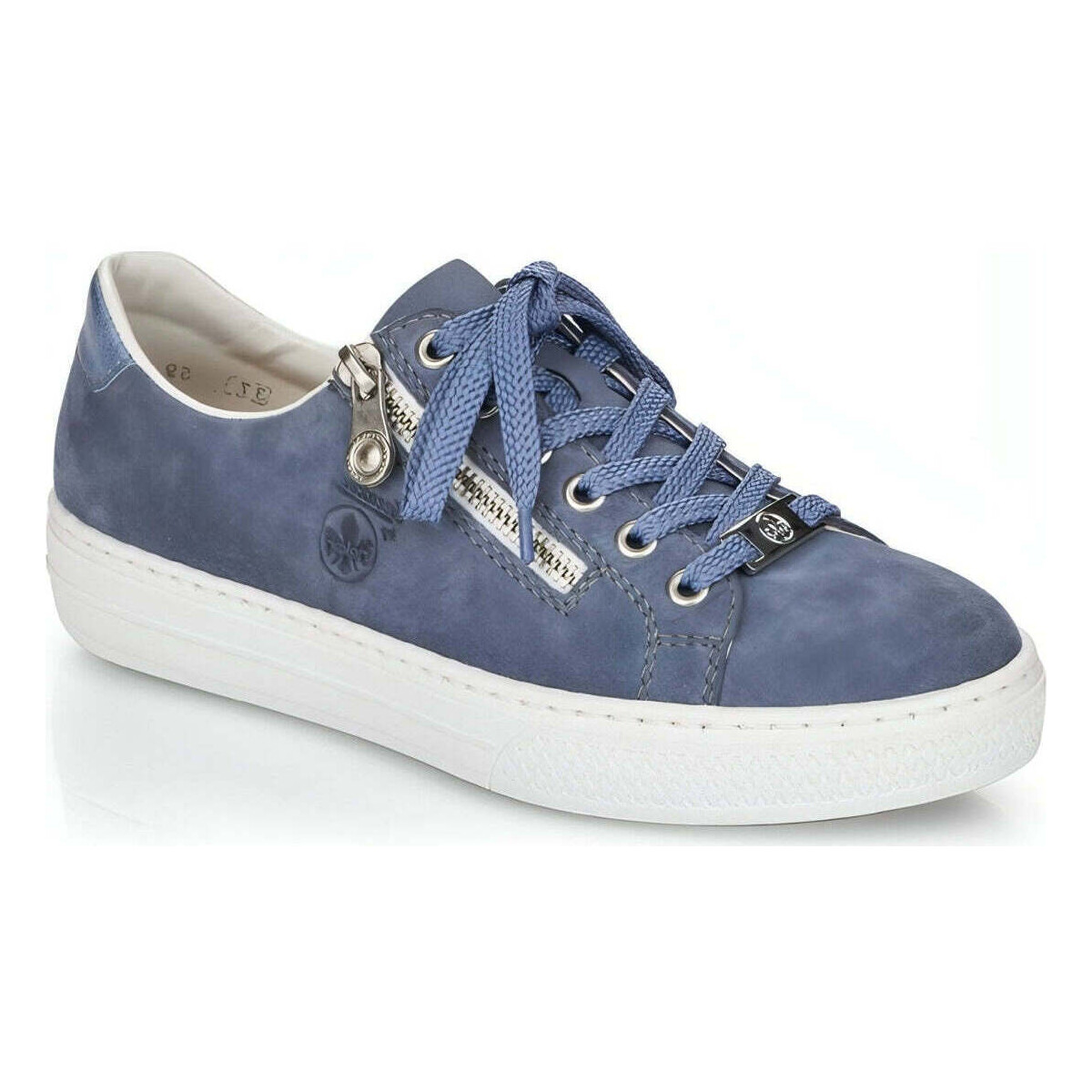 Schuhe Damen Sneaker Low Rieker  Blau