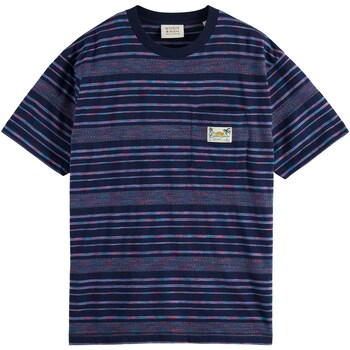 Kleidung Herren T-Shirts & Poloshirts Scotch & Soda Jersey Structured Stripe Tee Multicolor