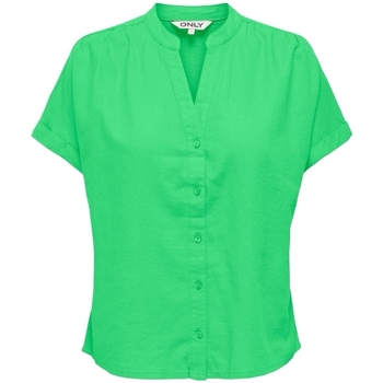 Only Nilla-Caro Shirt S/S - Summer Green Grün