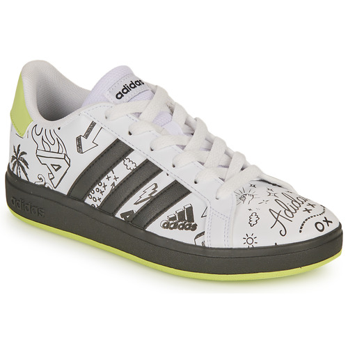Schuhe Kinder Sneaker Low Adidas Sportswear GRAND COURT 2.0 K Weiss / Schwarz