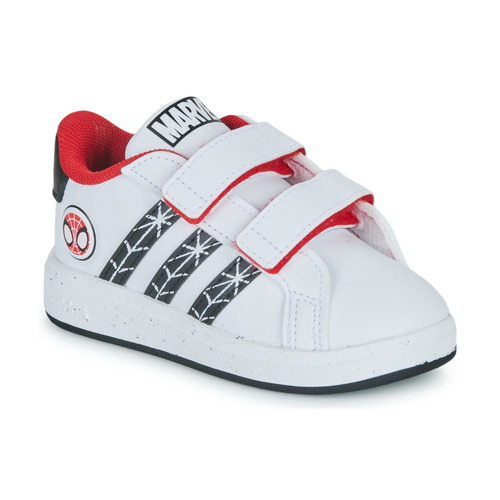 Schuhe Jungen Sneaker Low Adidas Sportswear GRAND COURT Spider-man CF I Weiss / Rot