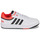 Schuhe Kinder Sneaker Low Adidas Sportswear HOOPS 3.0 K Weiss / Schwarz / Rot