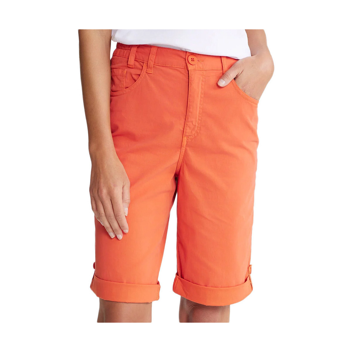 Kleidung Damen Shorts / Bermudas TBS LEONIBUR Orange