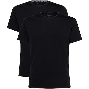 Kleidung Herren T-Shirts & Poloshirts Calvin Klein Jeans 2P S/S Crew Neck Schwarz