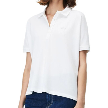 Kleidung Damen T-Shirts & Poloshirts Lacoste PF0103 Weiss