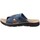 Schuhe Herren Pantoffel Axa -28136A Blau