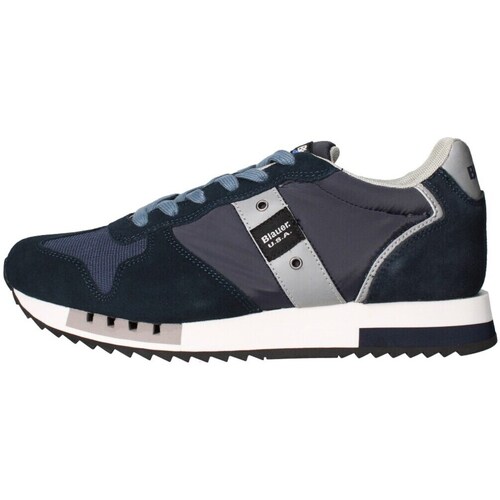 Schuhe Herren Sneaker Low Blauer S3queens01/mes Blau