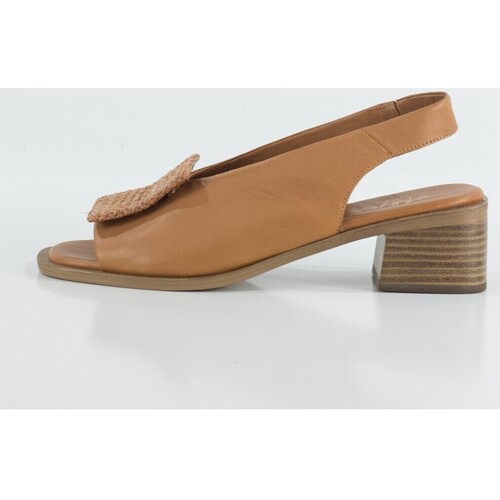 Schuhe Damen Sandalen / Sandaletten Keslem Sandalias  en color cuero para señora Beige