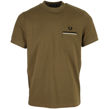 Fred Perry Loopback Jersey Pocket Braun