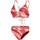 Kleidung Damen Badeanzug /Badeshorts Speedo Sport Bekleidung Deep Print 2-Teiler Bikini 8-00313115195 Rot