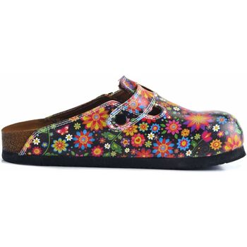 Schuhe Damen Pantoffel Calceo WCAL357 multicolorful