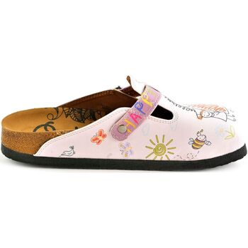 Schuhe Damen Pantoffel Calceo WCAL354 multicolorful