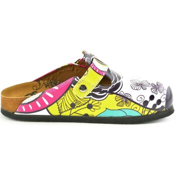 Schuhe Damen Pantoffel Calceo WCAL351 multicolorful