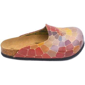 Schuhe Damen Pantoffel Calceo CAL1433 multicolorful