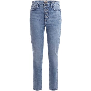 Kleidung Damen Jeans Guess 1981 Exposed Button Marine